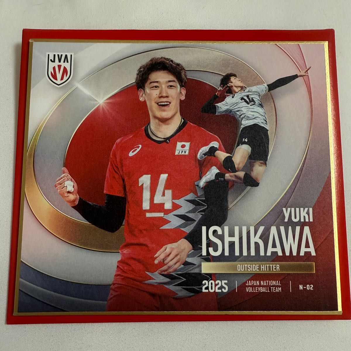 2025 日本代表 男子バレー 石川祐希 ミニ 色紙 サイン ノーマル 特典