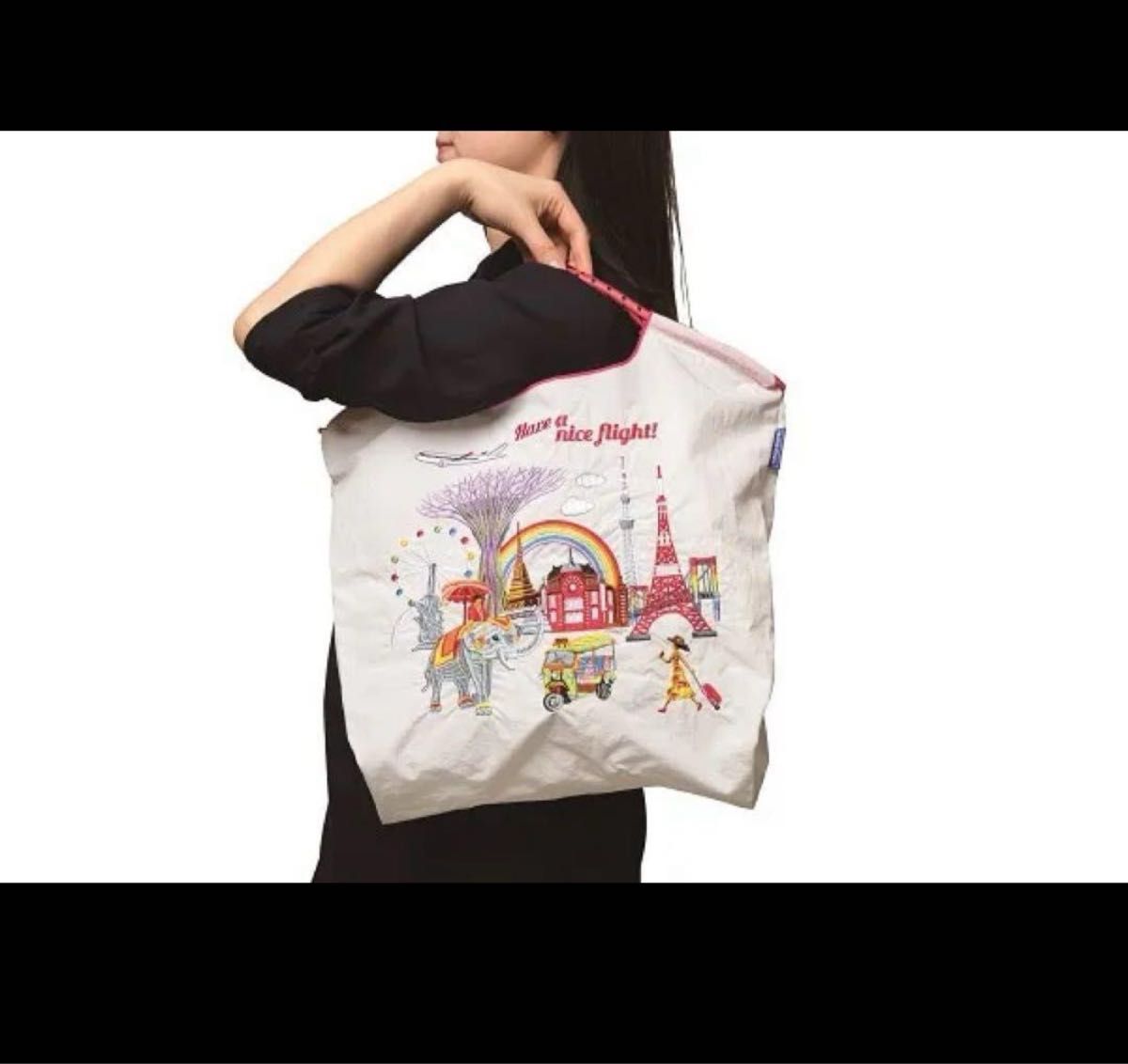 JAL 機内販売 搭乗者限定 ボールアンドチェーン オリジナル バッグ 白