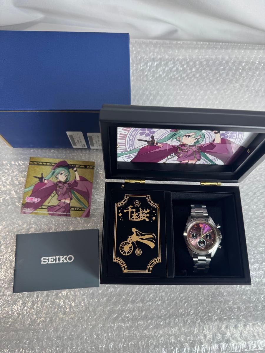 SEIKO 初音ミク 千本桜 セイコー コラボ腕時計 オルゴールボックス付き