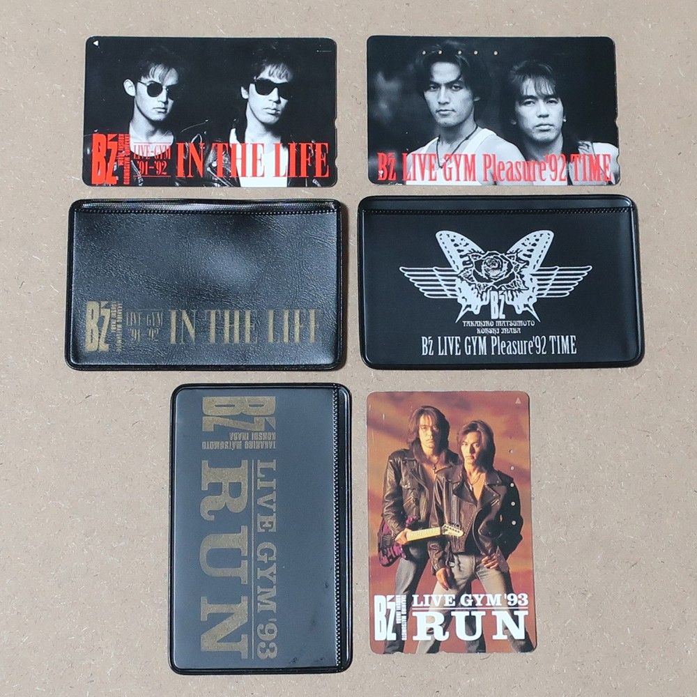 B'z テレホンカード 1991 IN THE LIFE 1992 TIME 1993 RUN テレフォン