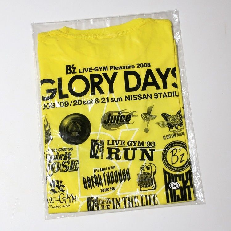S B'z GLORY DAYS 2008 Tシャツ ツアーファイナル 黄色｜Yahoo!フリマ