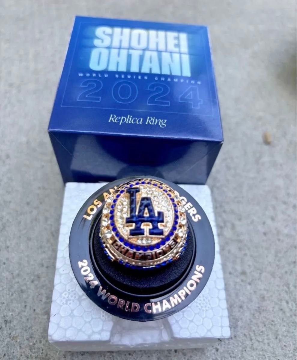 8/6 球場配布品 大谷翔平ワールドシリーズ優勝記念リング MLB