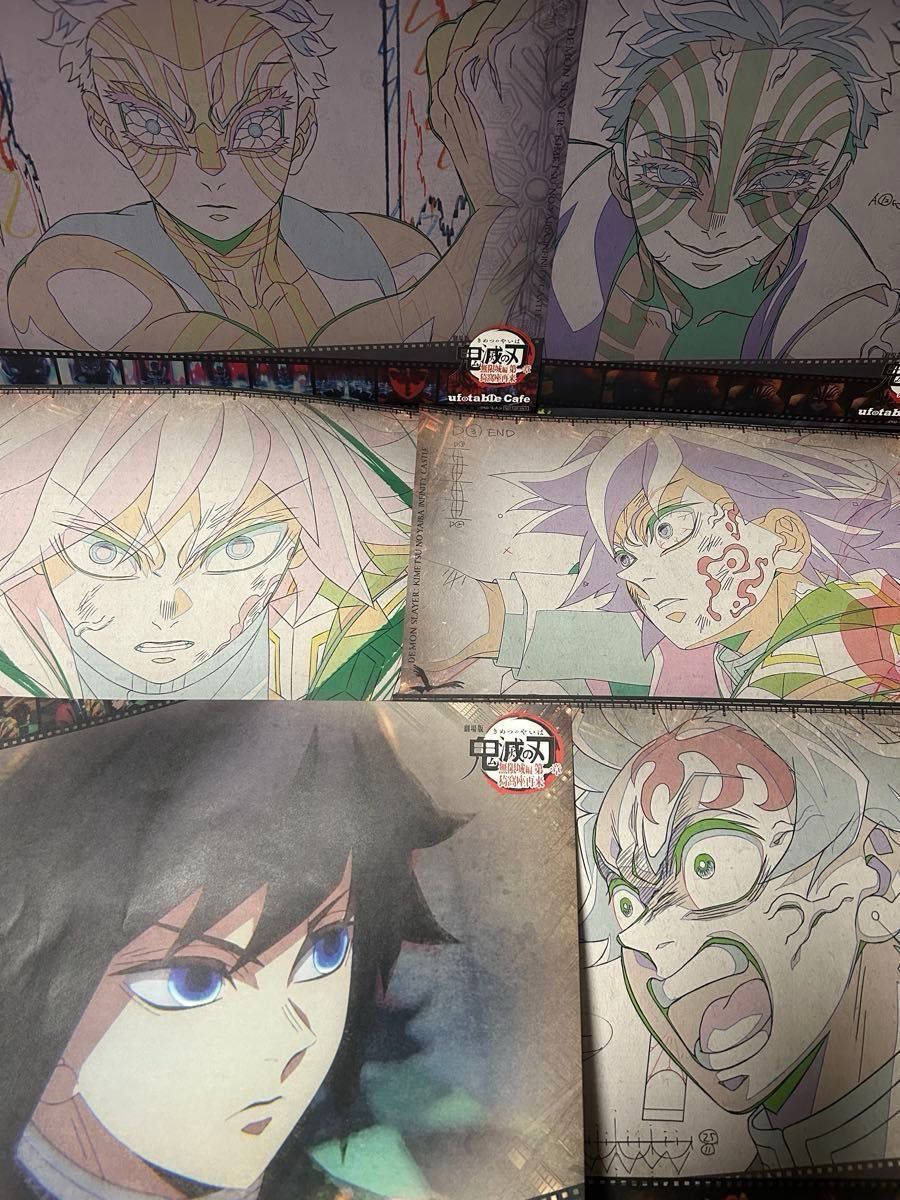 鬼滅の刃 コラボカフェ ランチョンマット 冨岡義勇 猗窩座 炭治郎