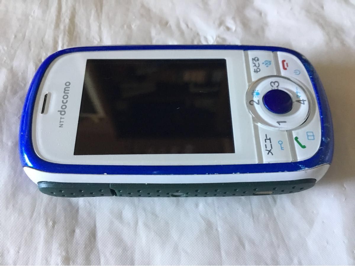 docomo ドコモ キッズケータイ HW-01D ブルー みまもりケータイ 箱付