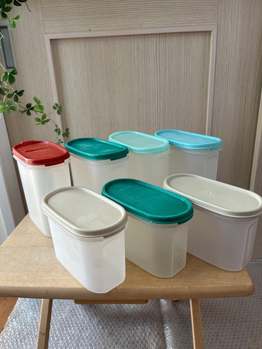 タッパーウェア Tupperware MM楕円【まとめて7個】密封容器 保存容器