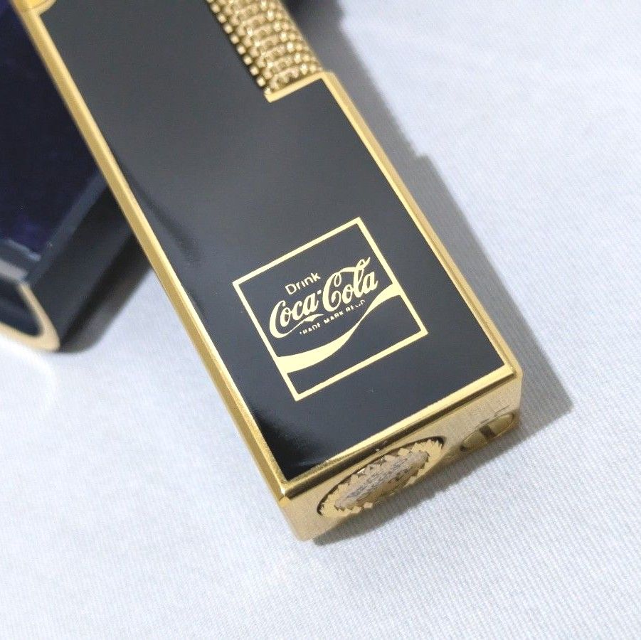 PRINCE プリンス コカコーラ ガスライター ローラー式 黒 ゴールド