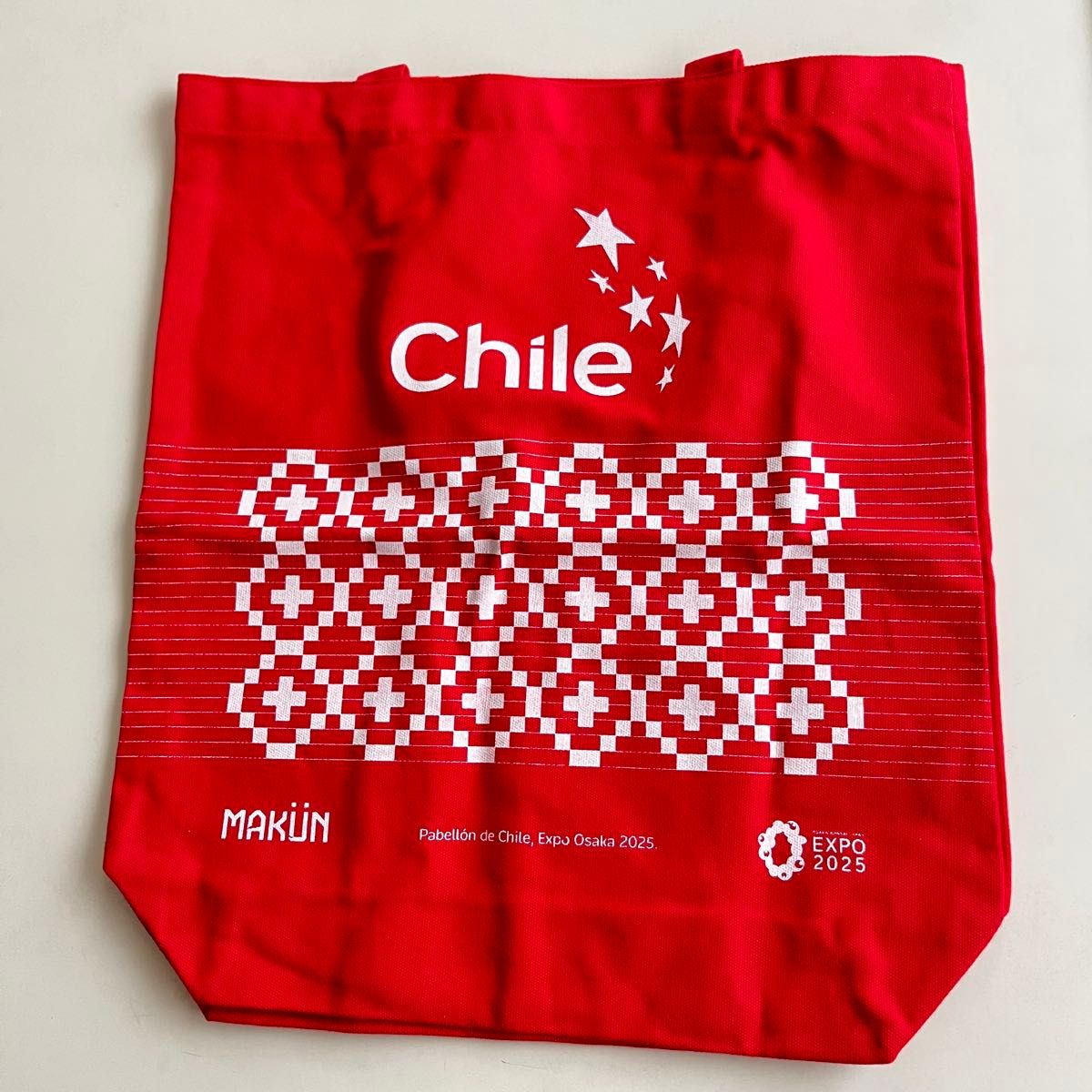 大阪・関西万博 チリ館 トートバッグ ノベルティ かばん 赤 EXPO 2025