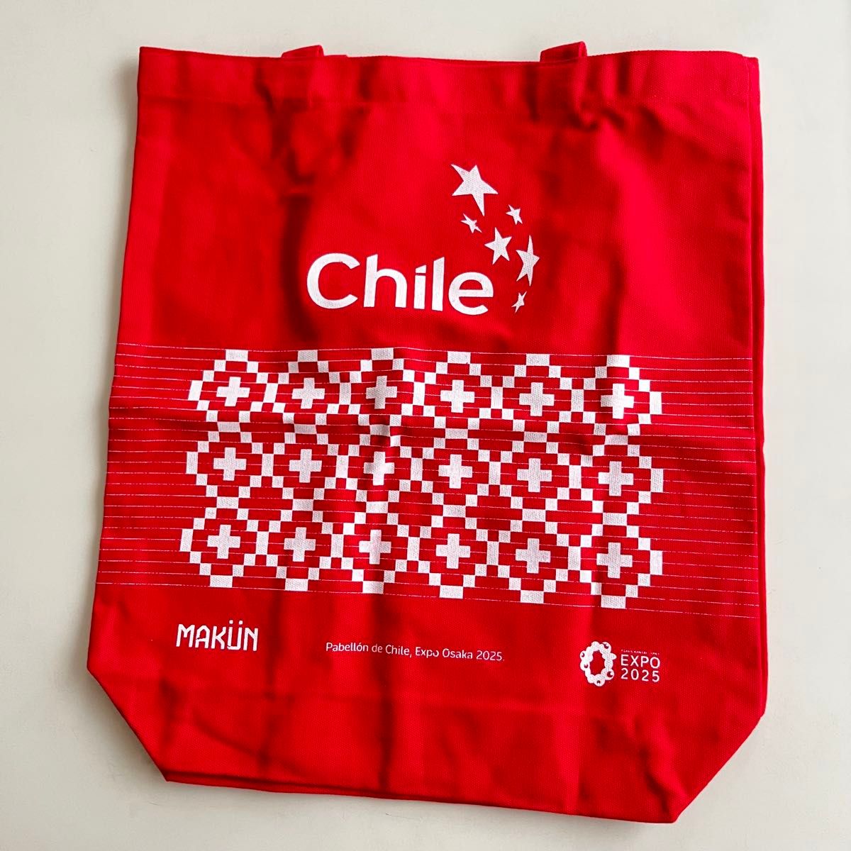 大阪・関西万博 チリ館 トートバッグ ノベルティ かばん 赤 EXPO 2025