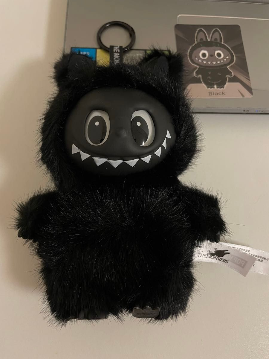 海外限定 レア ZIMOMOラブブ キーホルダー ブラック黒ドラゴン 海外