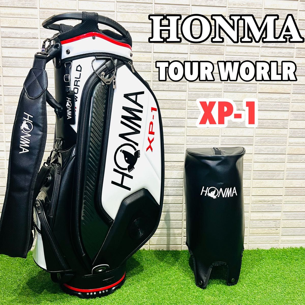 美品 HONMA ホンマ キャディバッグ ゴルフバッグ ツアーワールド XP-1