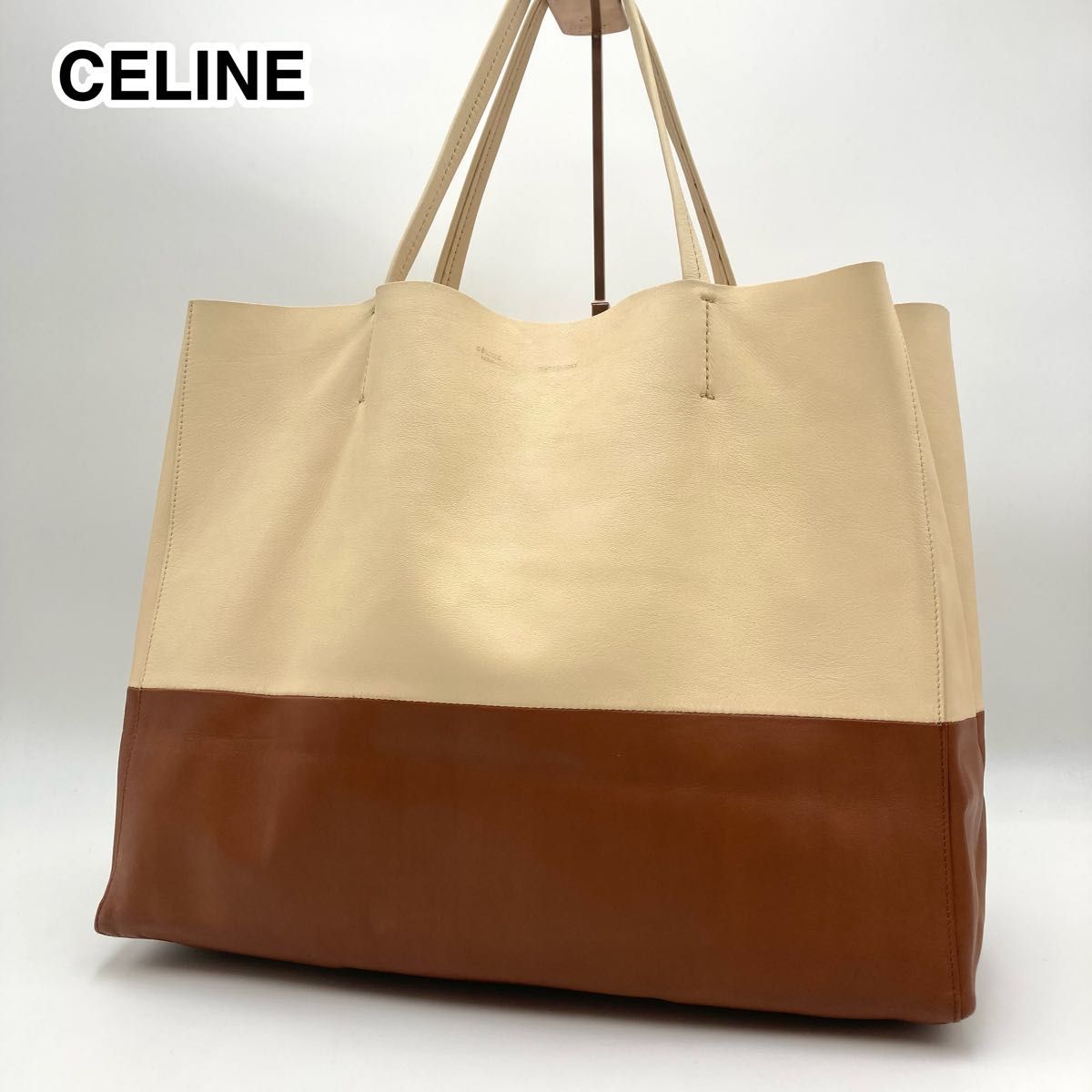 人気定番【美品】 CELINE セリーヌ ホリゾンタルカバ トートバッグ