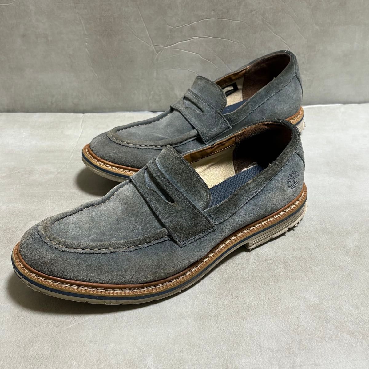 Timberland ティンバーランド スエード コインローファー US8W JP26 0