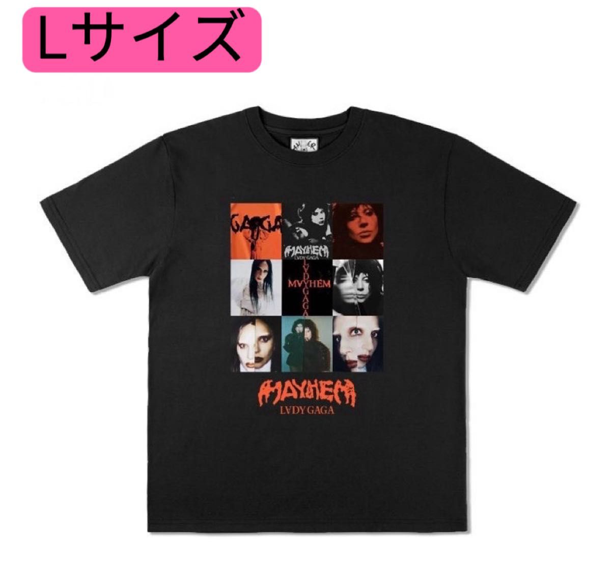 LADY GAGA MAYHEM レディガガ Tシャツ Lサイズ ブラック｜Yahoo!フリマ
