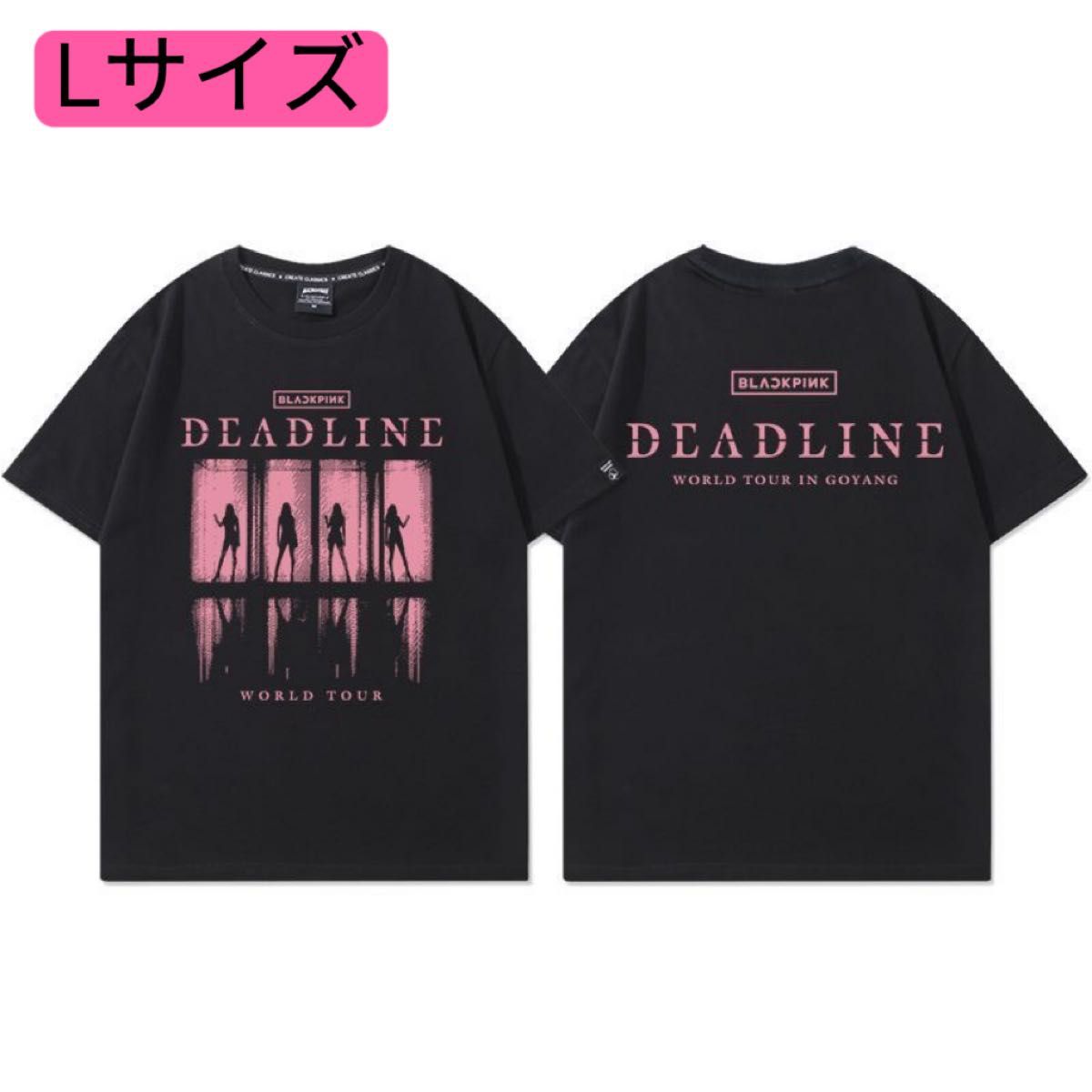 BLACKPINK DEADLINE WORLD TOUR Tシャツ Lサイズ｜Yahoo!フリマ（旧