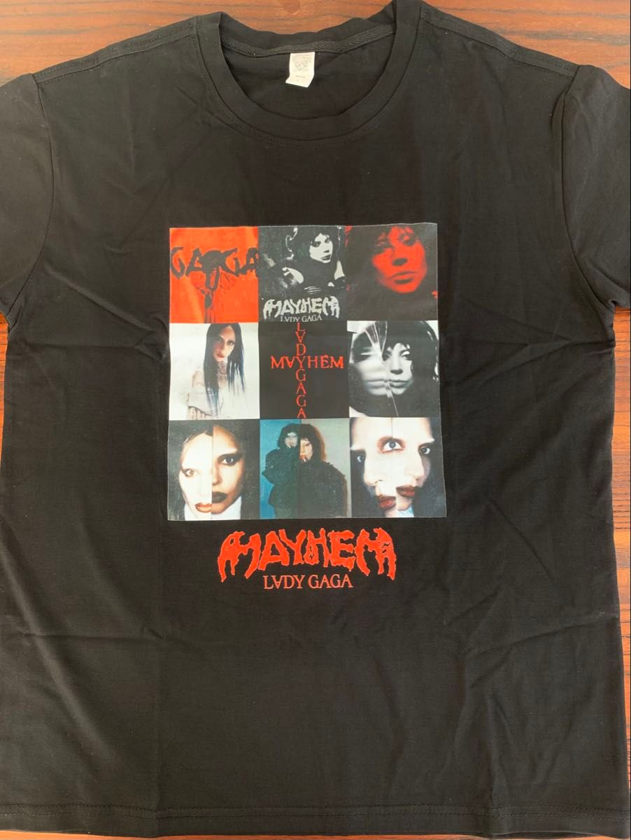 LADY GAGA MAYHEM レディガガ Tシャツ Lサイズ ブラック｜Yahoo!フリマ