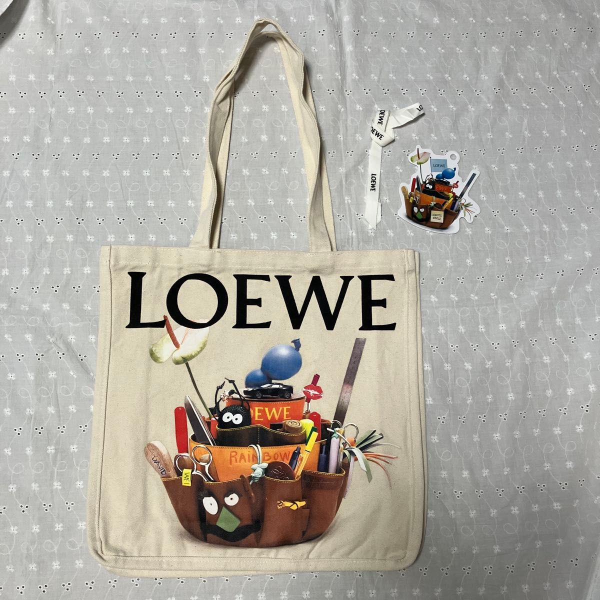 未使用 LOEWE ロエベ キャンパストートバッグ ノベルティ 非売品