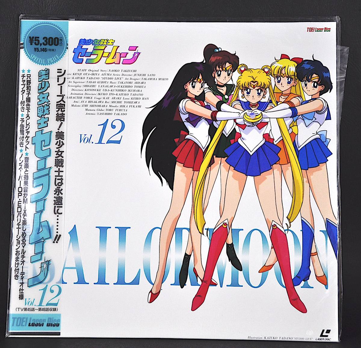未開封 セーラームーン LD全12巻 廃盤 希少 30年前 完全保存版 美少女