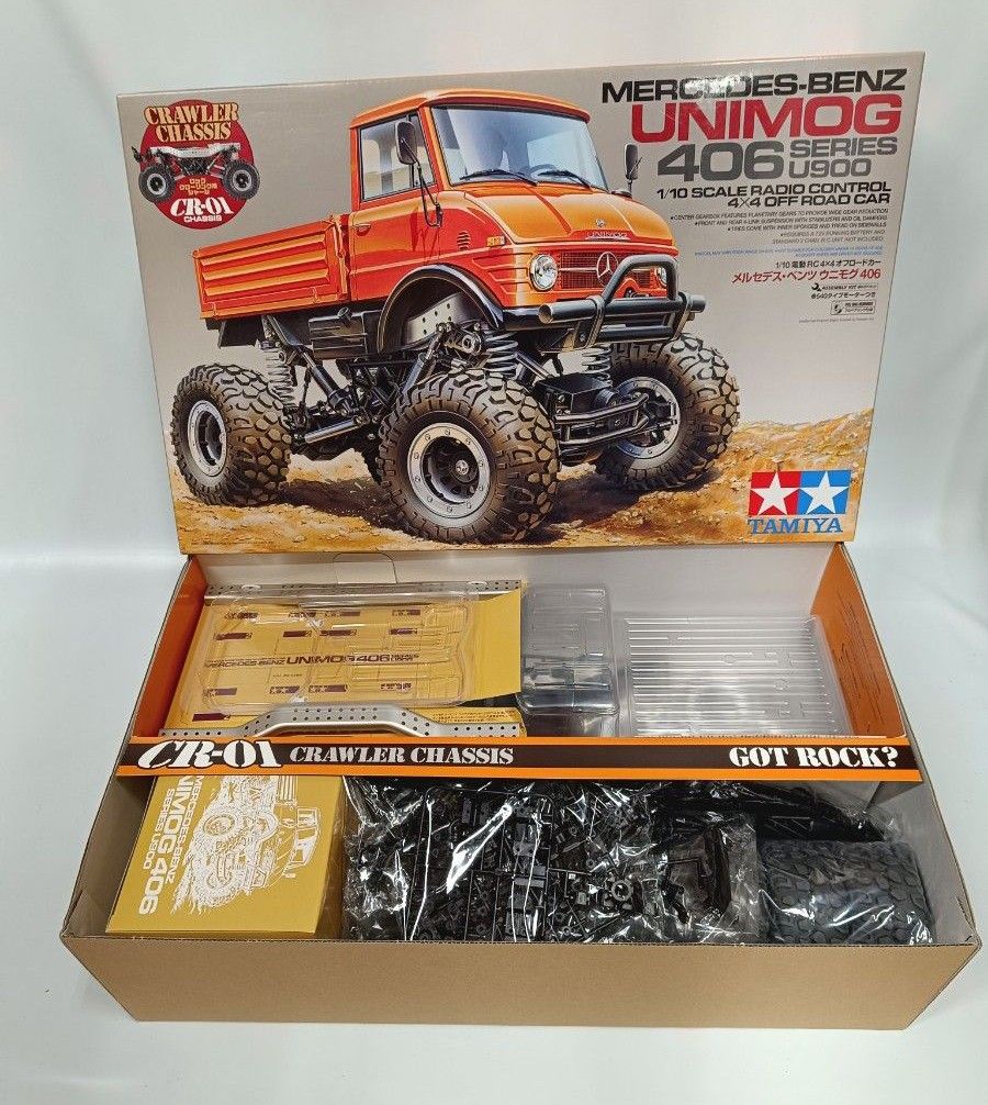 希少絶版未組立品 1/10RCメルセデス・ベンツ ウニモグ 406 （CR-01