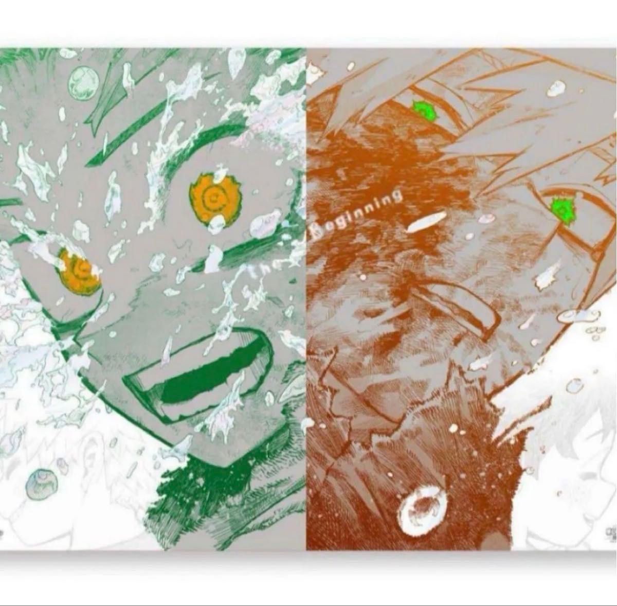 僕のヒーローアカデミア 原画展 A2アートポスター The Beginning 緑谷