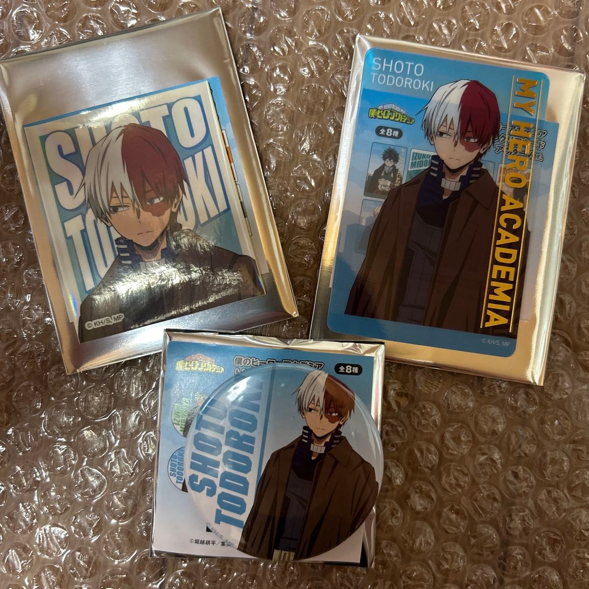 ヒロアカ マルイ OIOI 轟焦凍 クリアカード 缶バッジ ステッカー