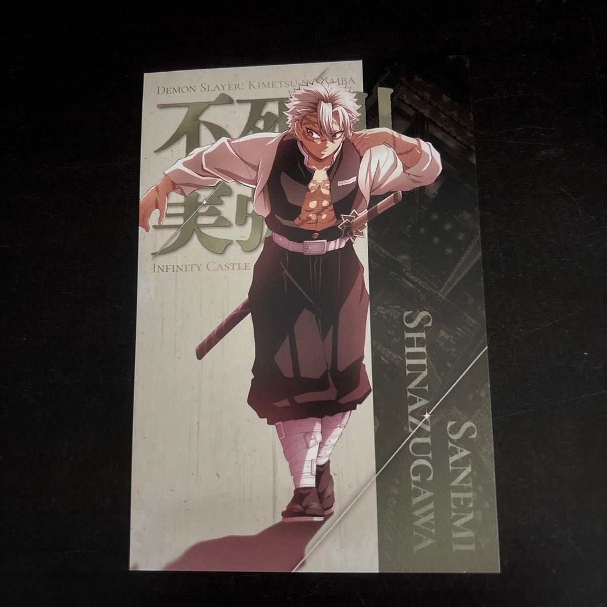 鬼滅の刃 劇場版 無限城編 不死川実弥描き下ろしイラスト 蛇腹ポスト