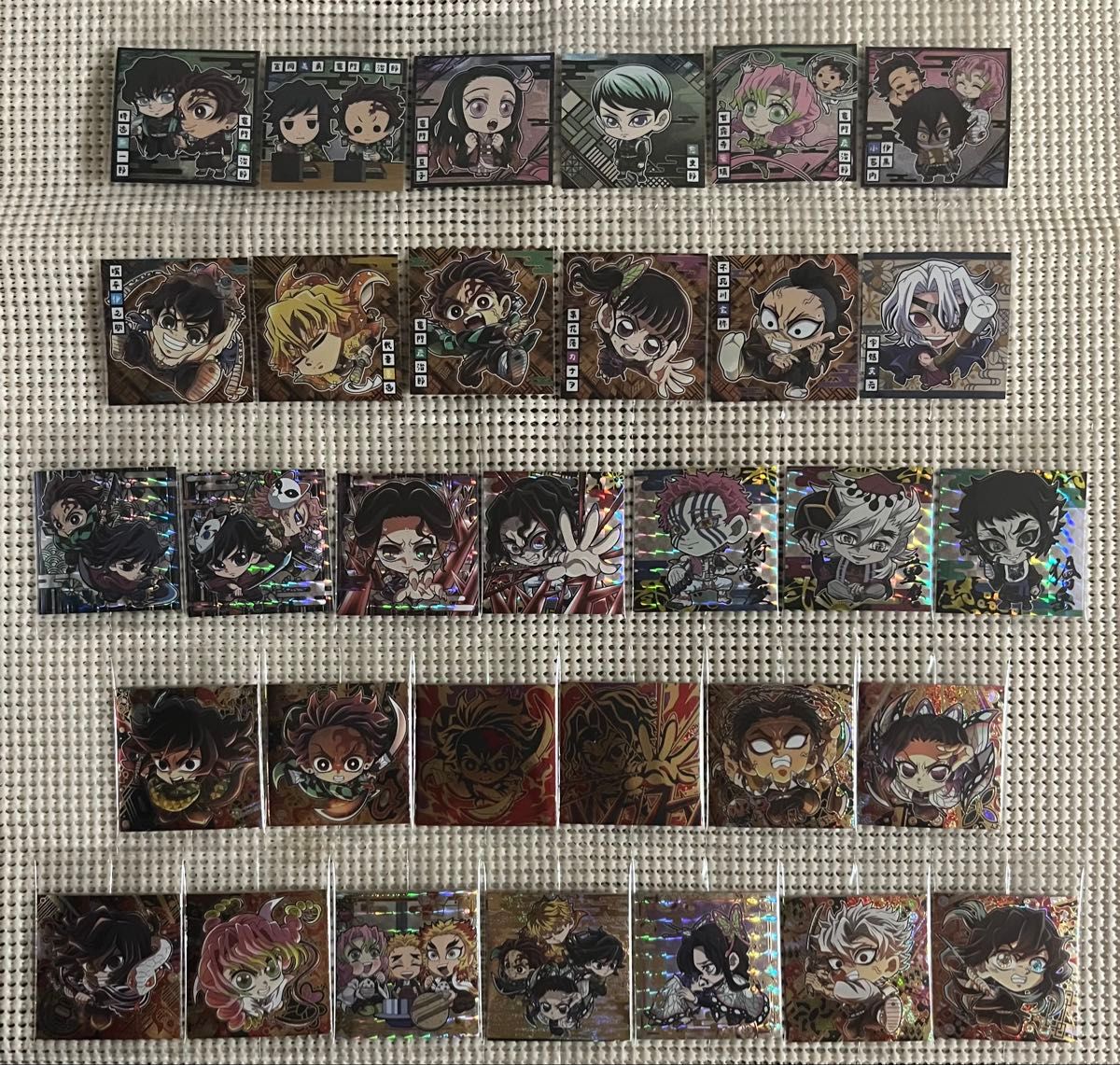 鬼滅の刃 ディフォルメシールウエハース13 全32種類フルコンプセット