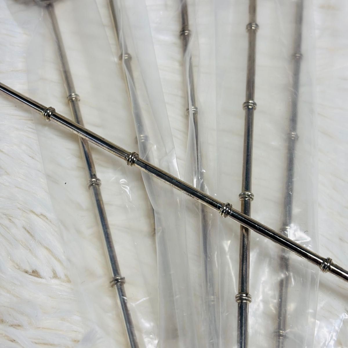 銀製 ストロー スプーン 純銀 桜柄 桜模様 silver925 カトラリー