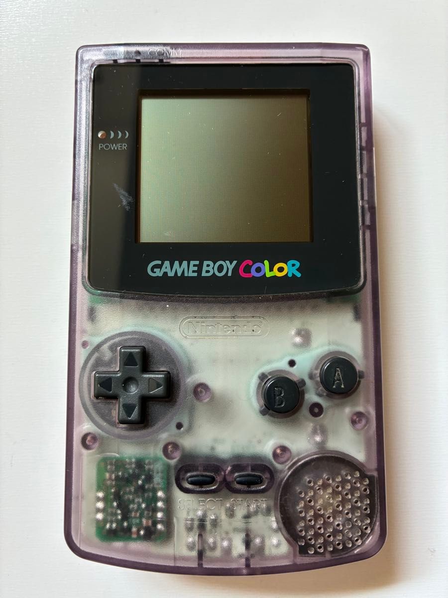 ゲームボーイカラー 本体 クリアパープル 箱付き レトロゲーム 美品