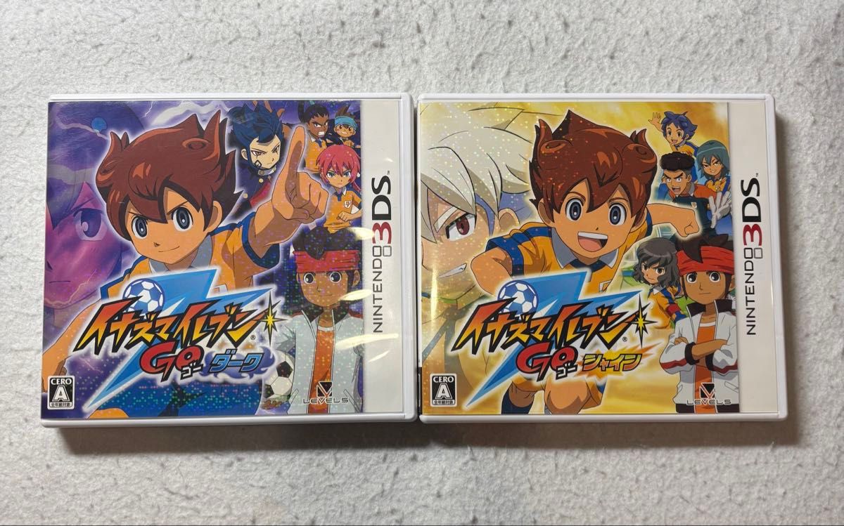 イナズマイレブンGo シャイン ダーク 2個セット 任天堂 3DS ソフト