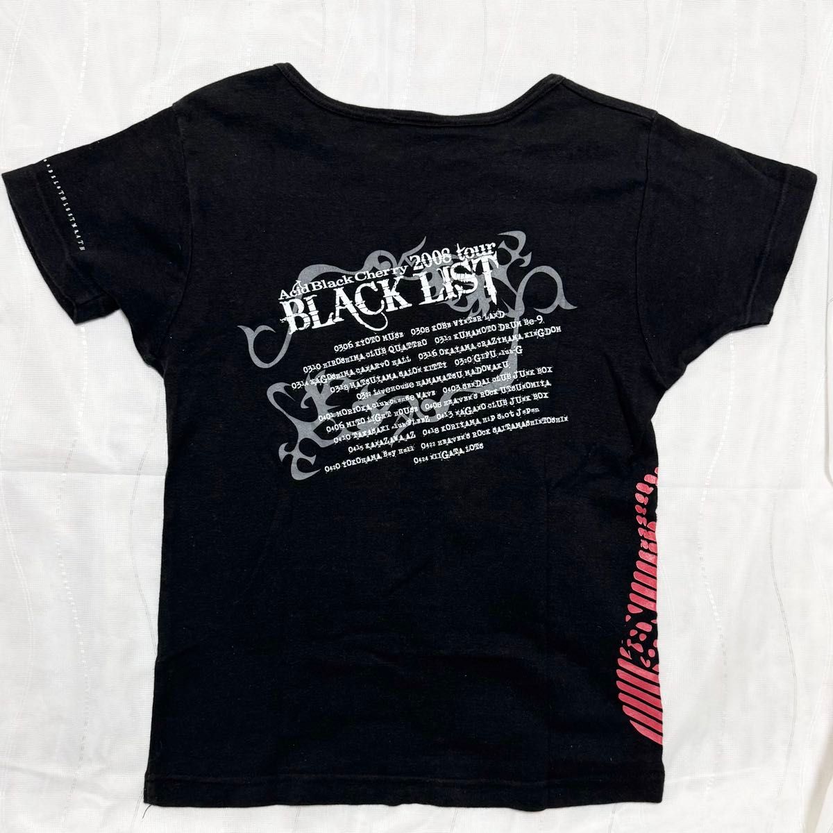 ﾟレアT ｡ﾟAcid Black Cherry 2008年 BLACK LIST tour Tシャツ｜Yahoo