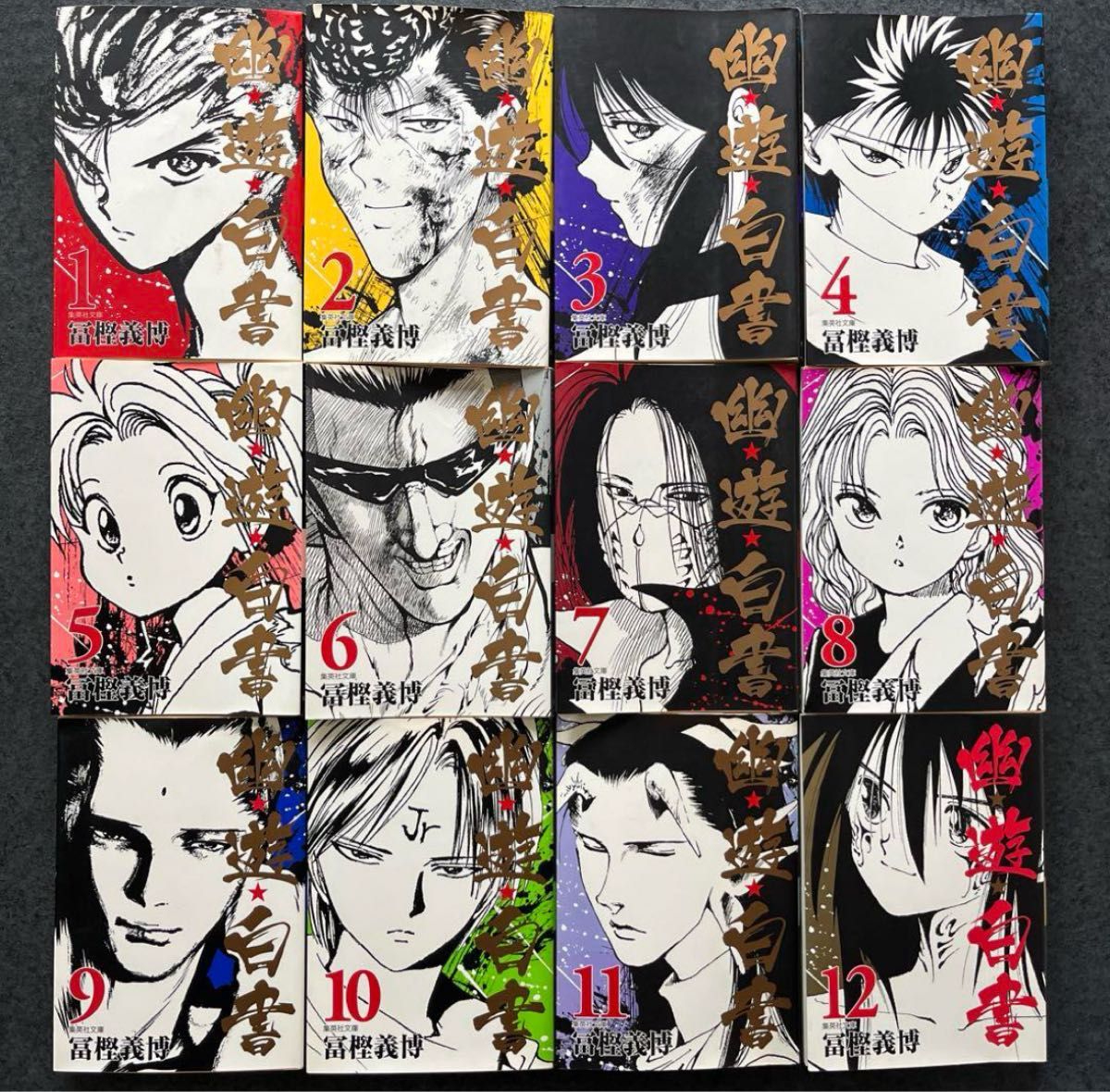 幽 遊 白書 全巻 全巻セット 1〜12 全巻 文庫版 文庫 セット 幽々白書