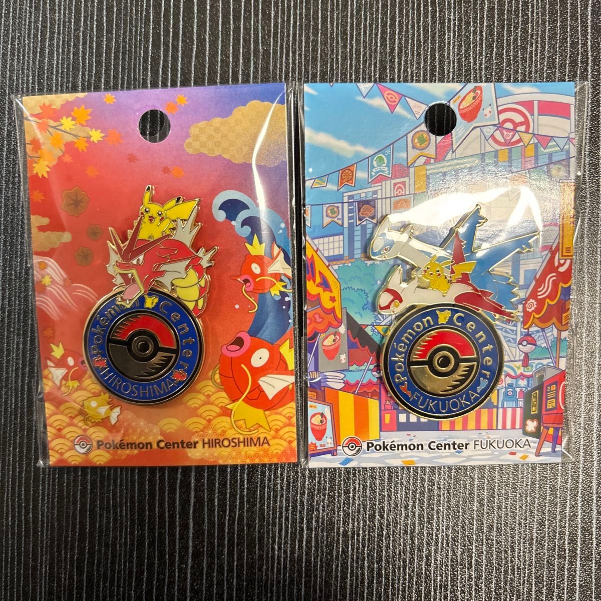 ポケモンセンター広島 福岡 限定 ロゴピンズ ピンバッジ｜Yahoo!フリマ