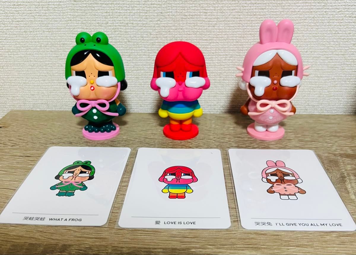 CRYBABY Crying Again Figures POPMART クライベイビー フィギュア 3点