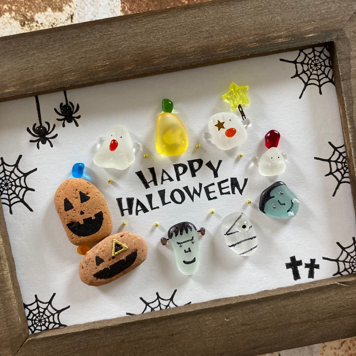 シーグラスアート☆Happy Halloween☆