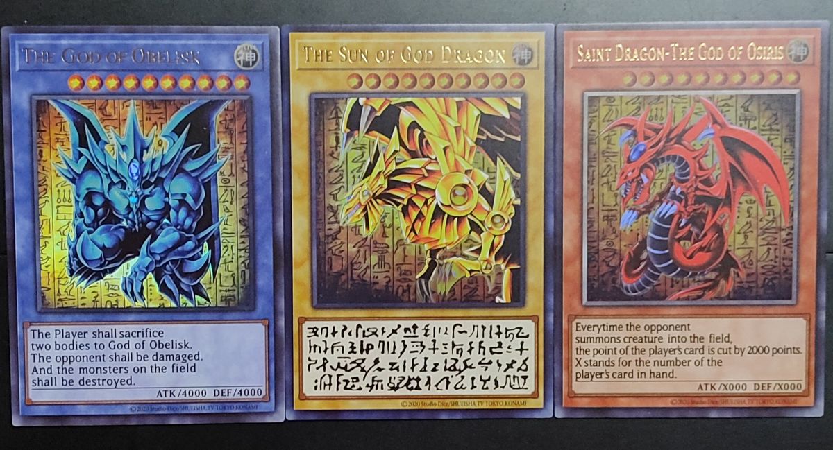 遊戯王 三幻神 オシリス オベリスク ラー 英語 2002年プロモ 遊戯王 三