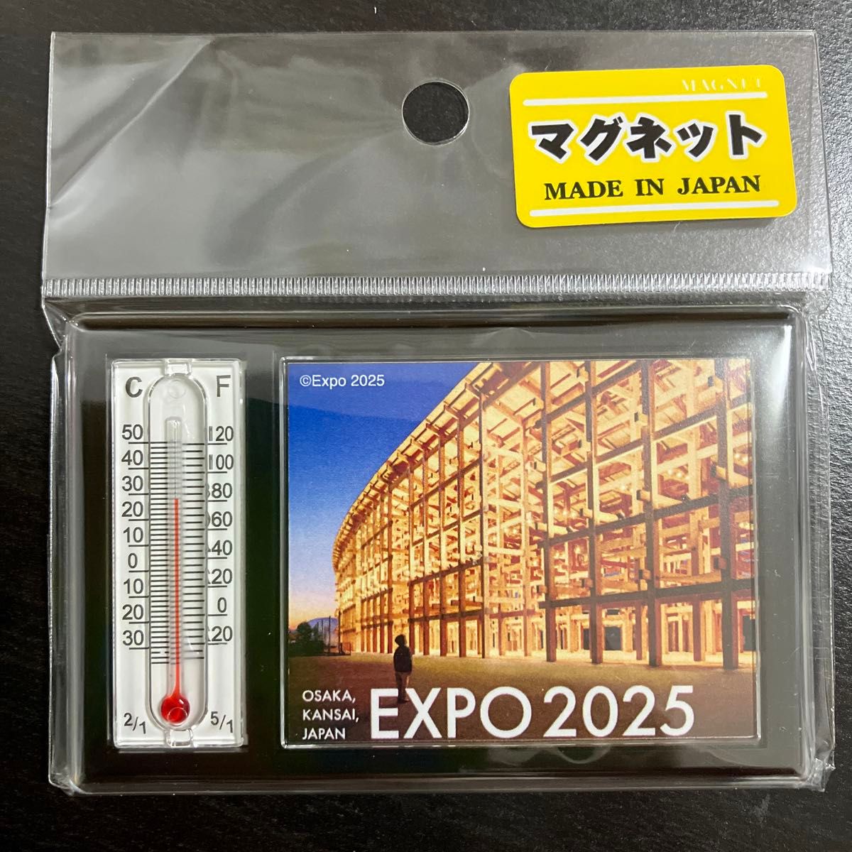 大阪関西万博 温度計マグネット 大屋根リング ミャクミャク｜Yahoo