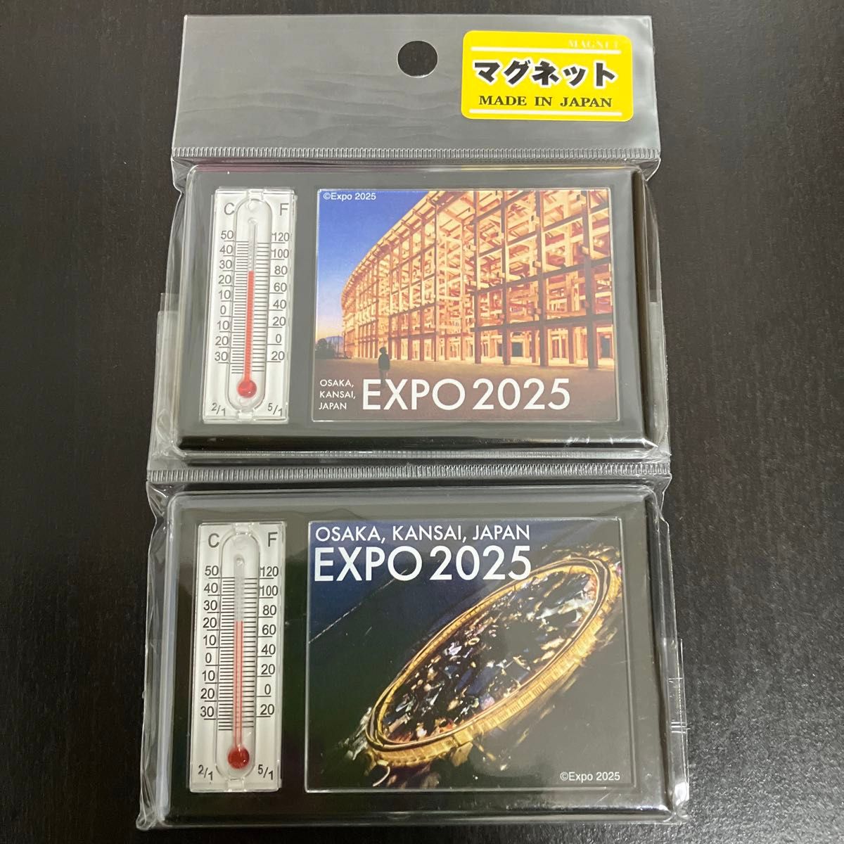 大阪関西万博 温度計マグネット 大屋根リング 地上 上空 セット｜Yahoo