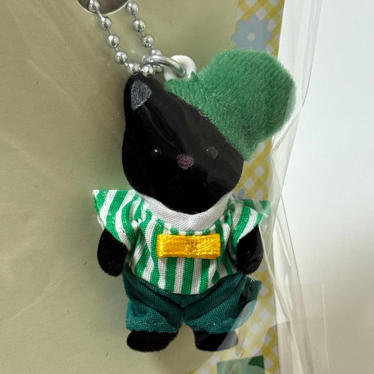 シルバニアファミリー チャコールネコキーホルダー チョウネクタイ