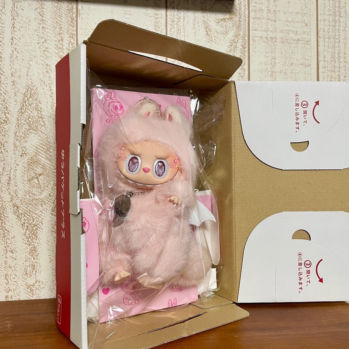 海外限定】Labubu ZIMOMO ラブブ ピンクAngel ぬいぐるみ ゆうパケット