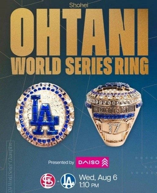 大谷翔平 ドジャース 8月6日 限定配布 ワールドチャンピオン レプリカ