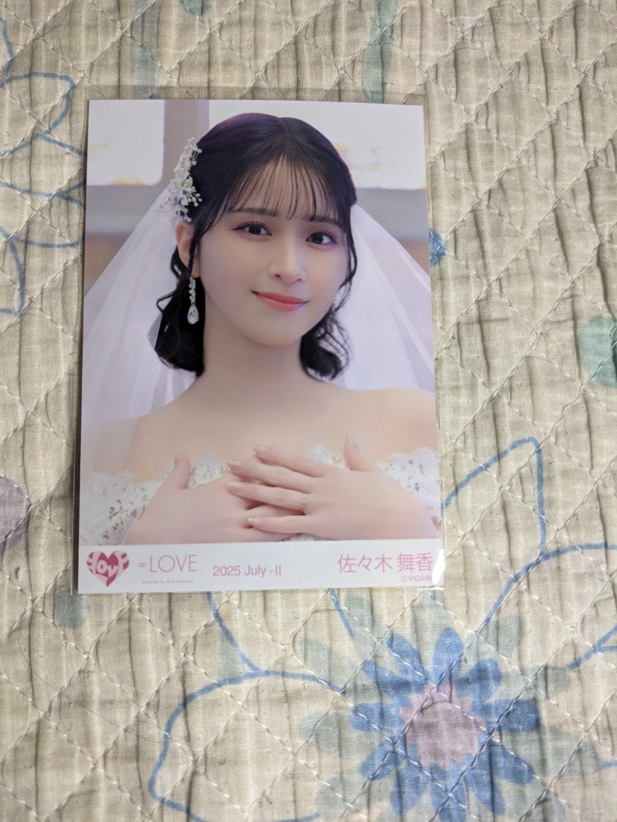 イコラブ 佐々木舞香 生写真 恋人以上好き未満 ウエディングドレス