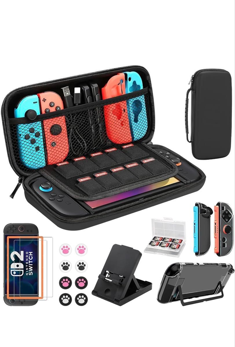 Switch 2 ケース 【6in1】セット ニンテンドー スイッチ 2 収納バッグ