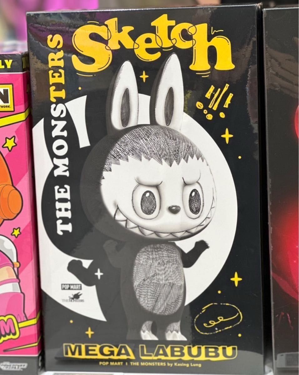 海外正規品 未開封 POPMART MEGA LABUBU sketch 400% メガ ラブブ