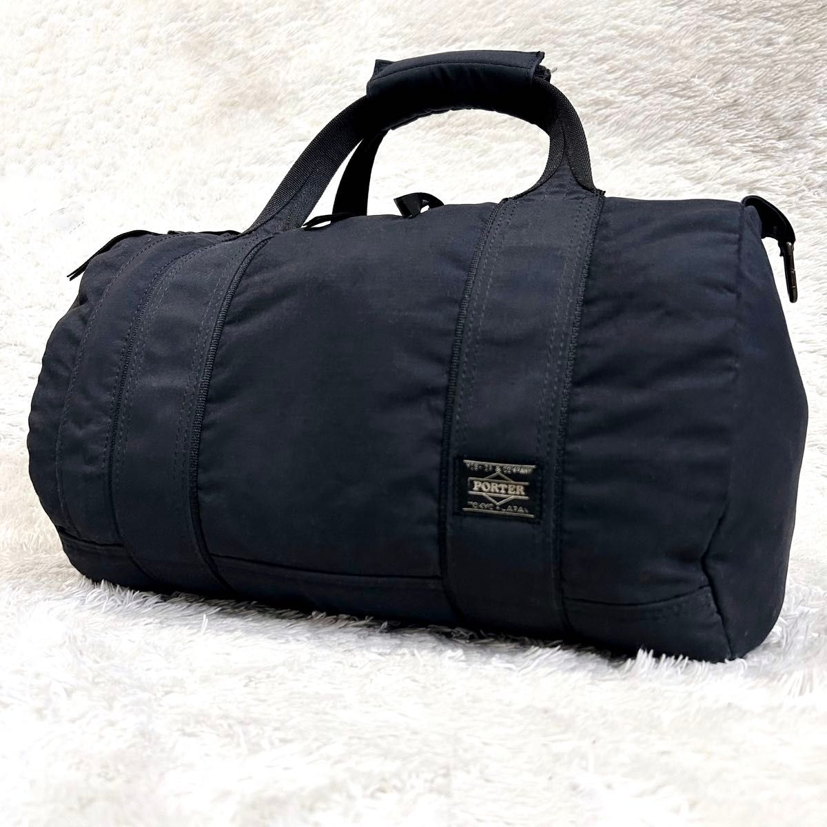 廃盤 極美品 PORTER ポーター ミニボストンバッグ ドラムバッグ バレル