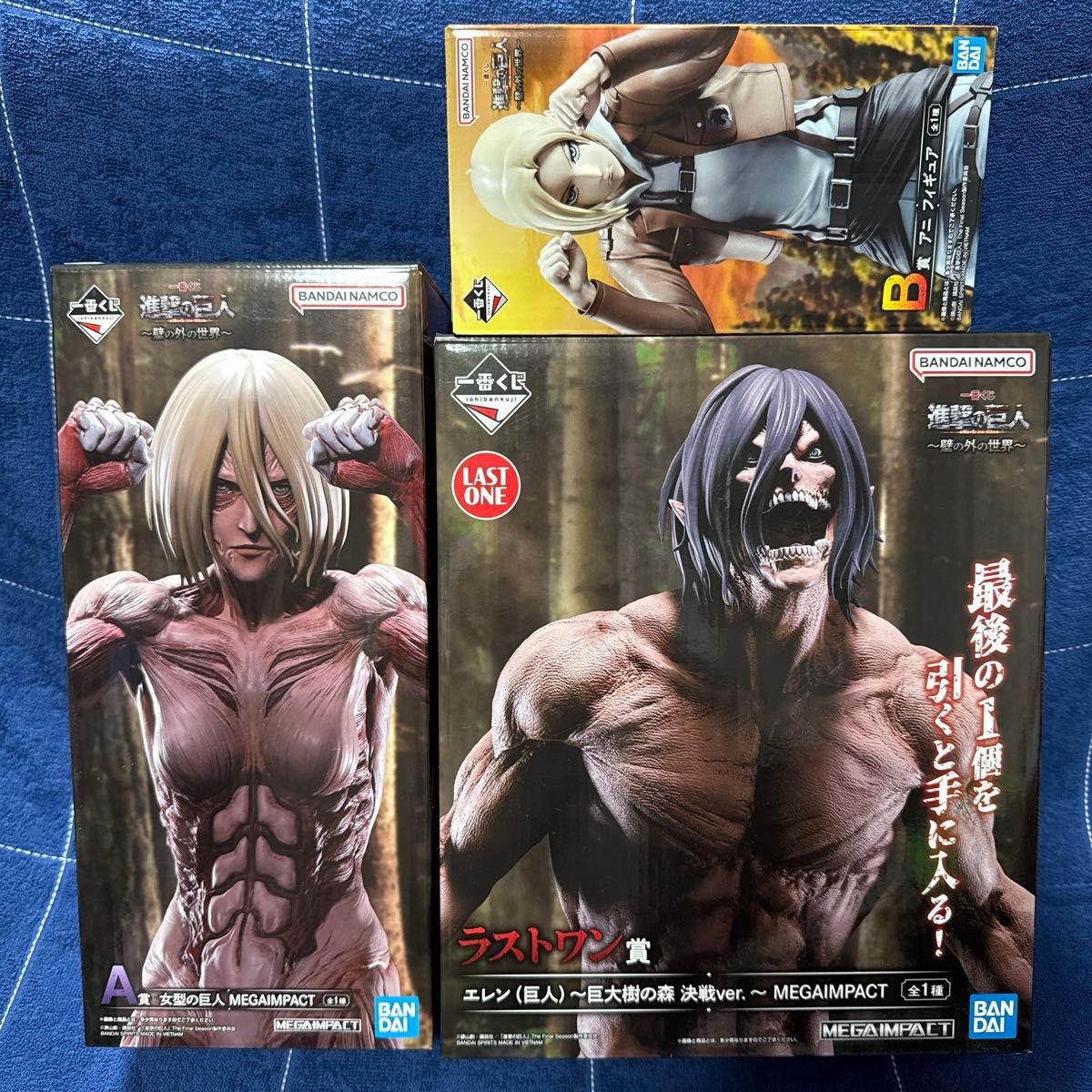 新品 一番くじ 進撃の巨人 壁の外の世界 ラストワン賞 エレン 巨大樹の