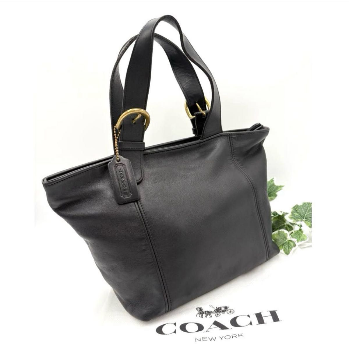 USA製】オールドコーチ COACH コーチ ミニトートバッグ ブラック