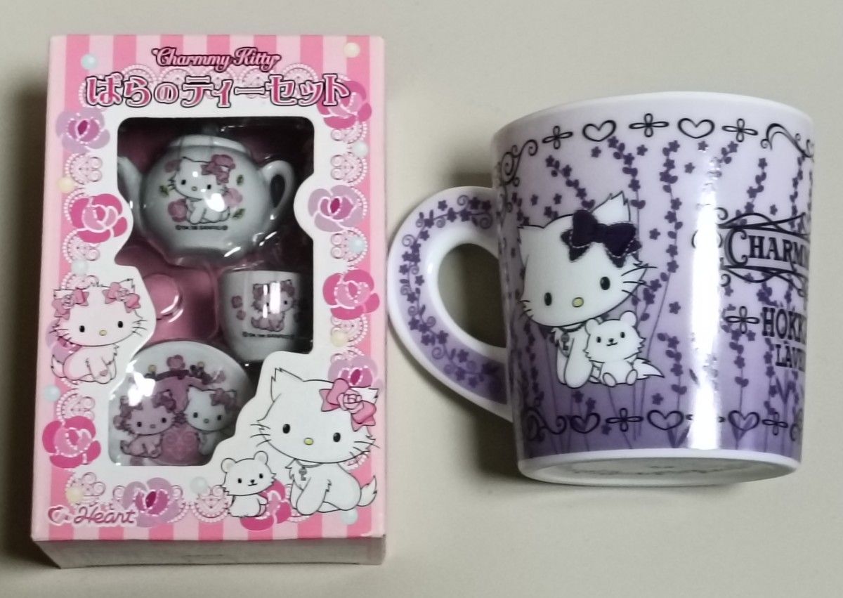 おまけストラップ サンリオ チャーミーキティ ばらのティーセット