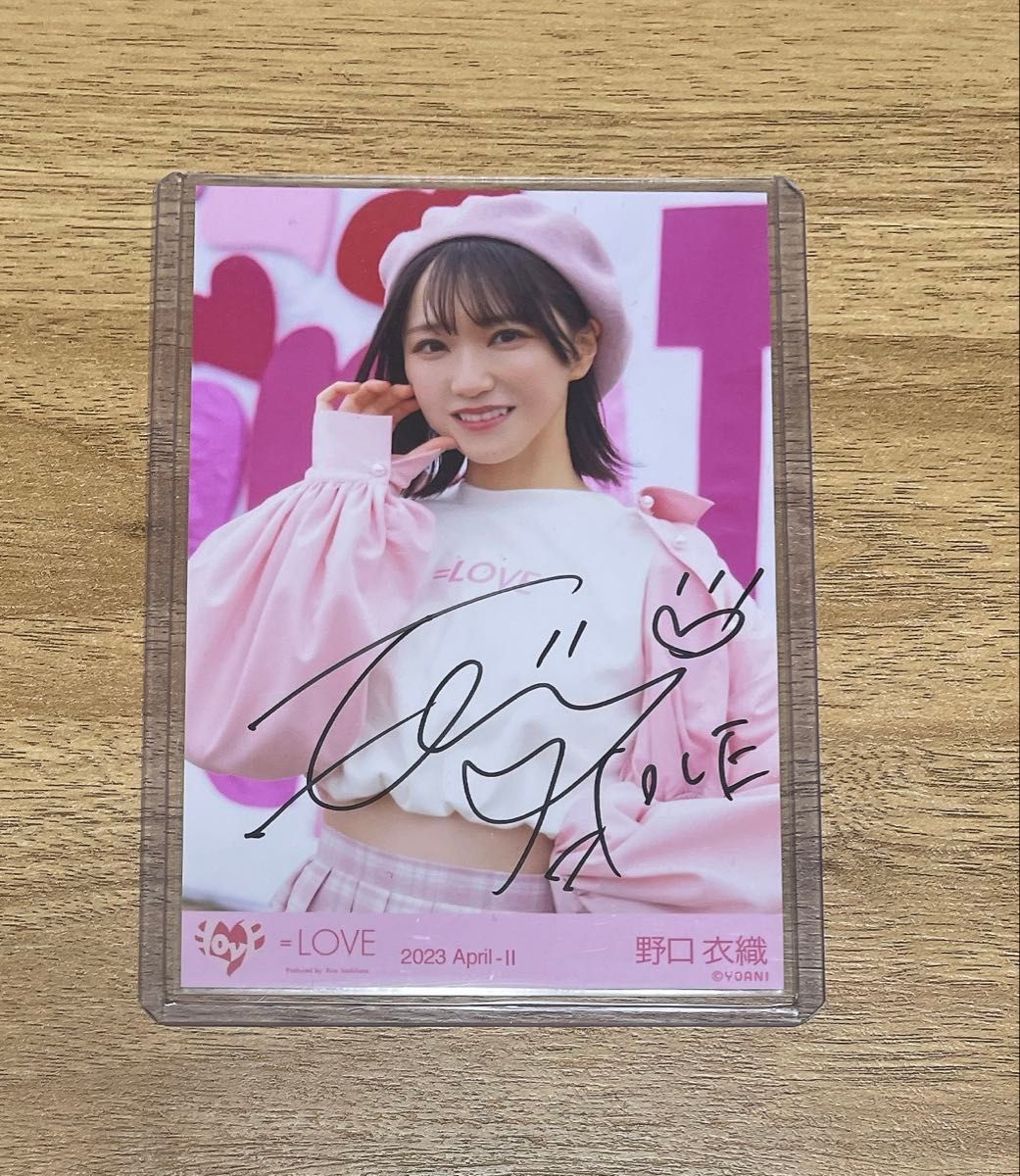 LOVE イコラブ 野口衣織 ラブクリエイト 生写真 直筆 サイン｜Yahoo