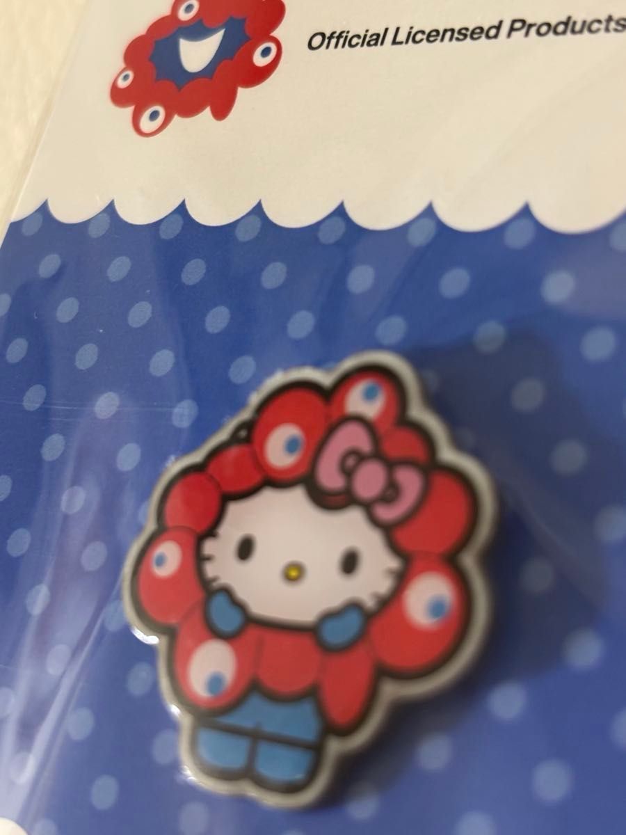 大阪関西万博 ハローキティ ミャクミャク なりきり ピンバッジ 新品
