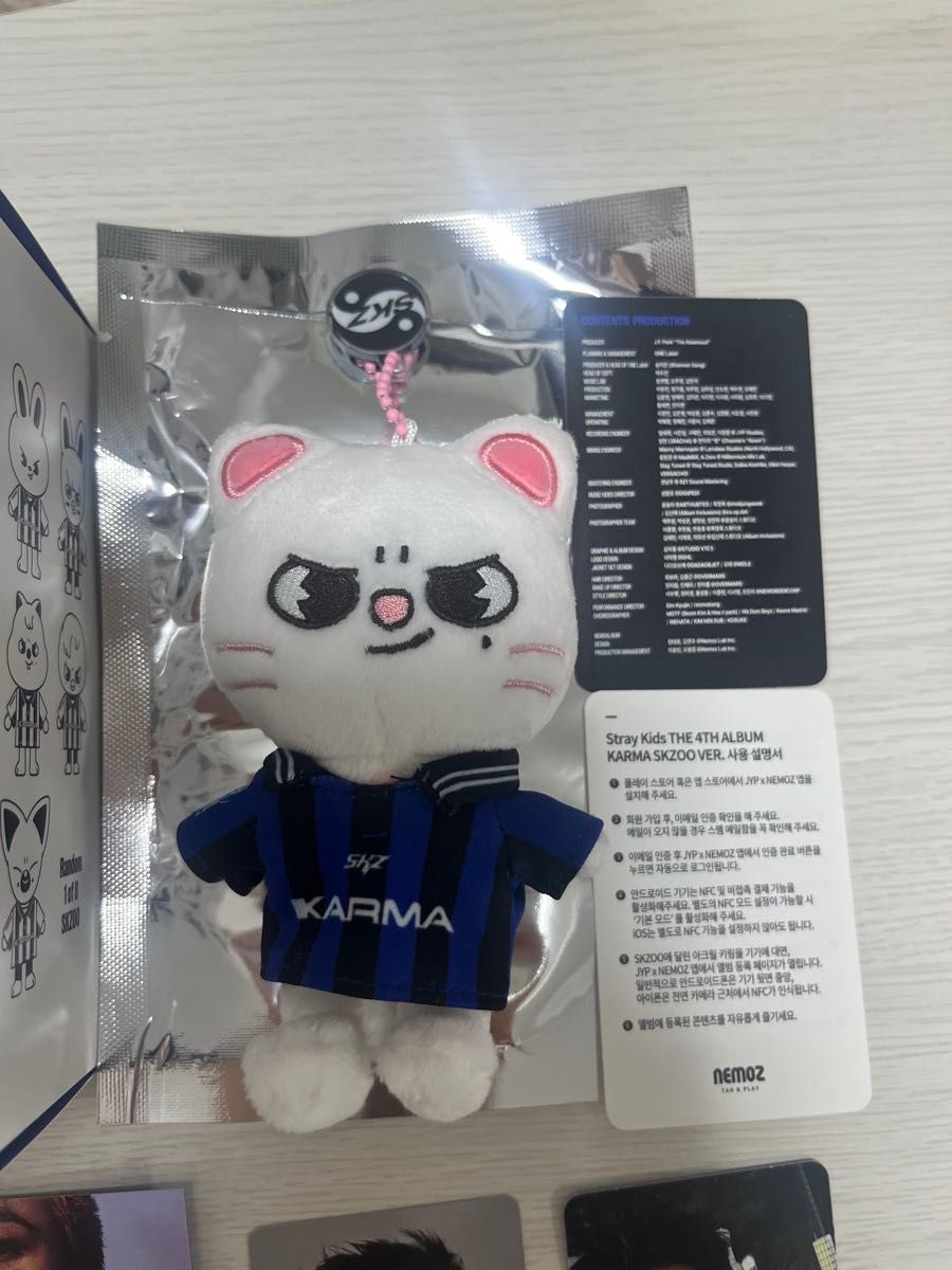 Straykids KARMA SKZoo Ver ジニレット ヒョンジン ぬいぐるみ トレカ